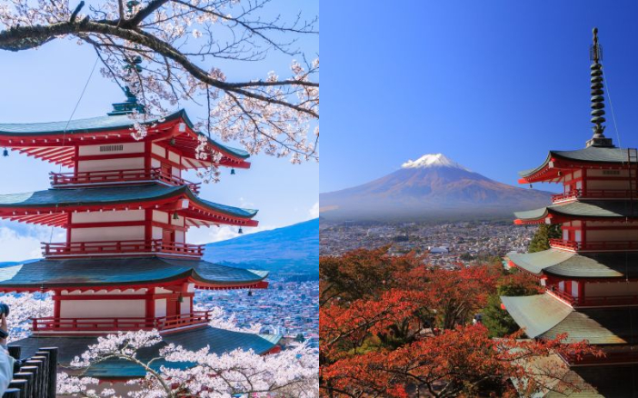 圖片來源：日本國家旅遊局官網新倉富士淺間神社地址：山梨県富士吉田市浅間2-4-1交通方法：於富士急行線「下吉田站」下車  【冬天 12-3月】富士山河口湖景點推介 2023｜5. 天晴號冬天